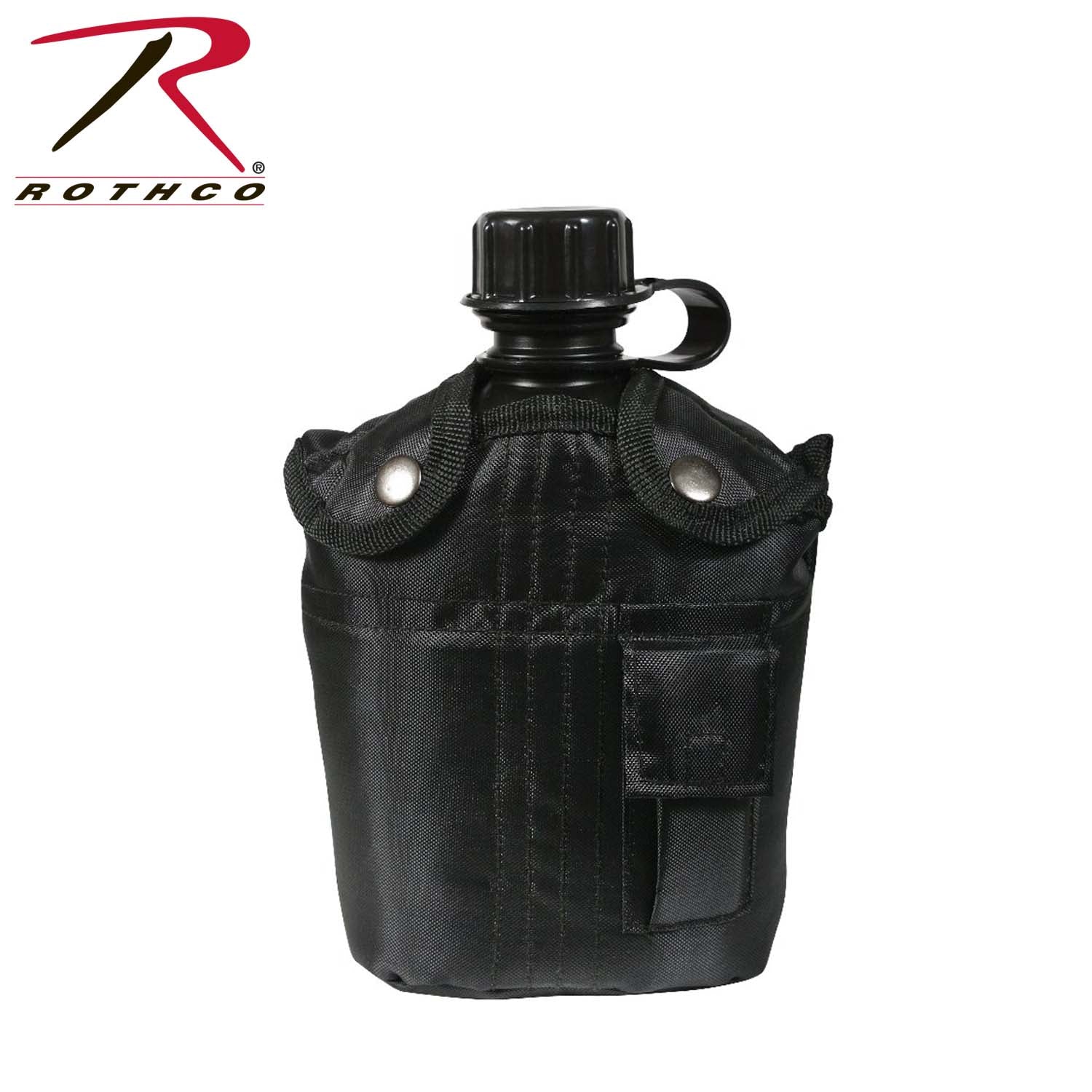 Rothco 3 Piece Canteen Kit with Cover and Aluminum Cup – Black