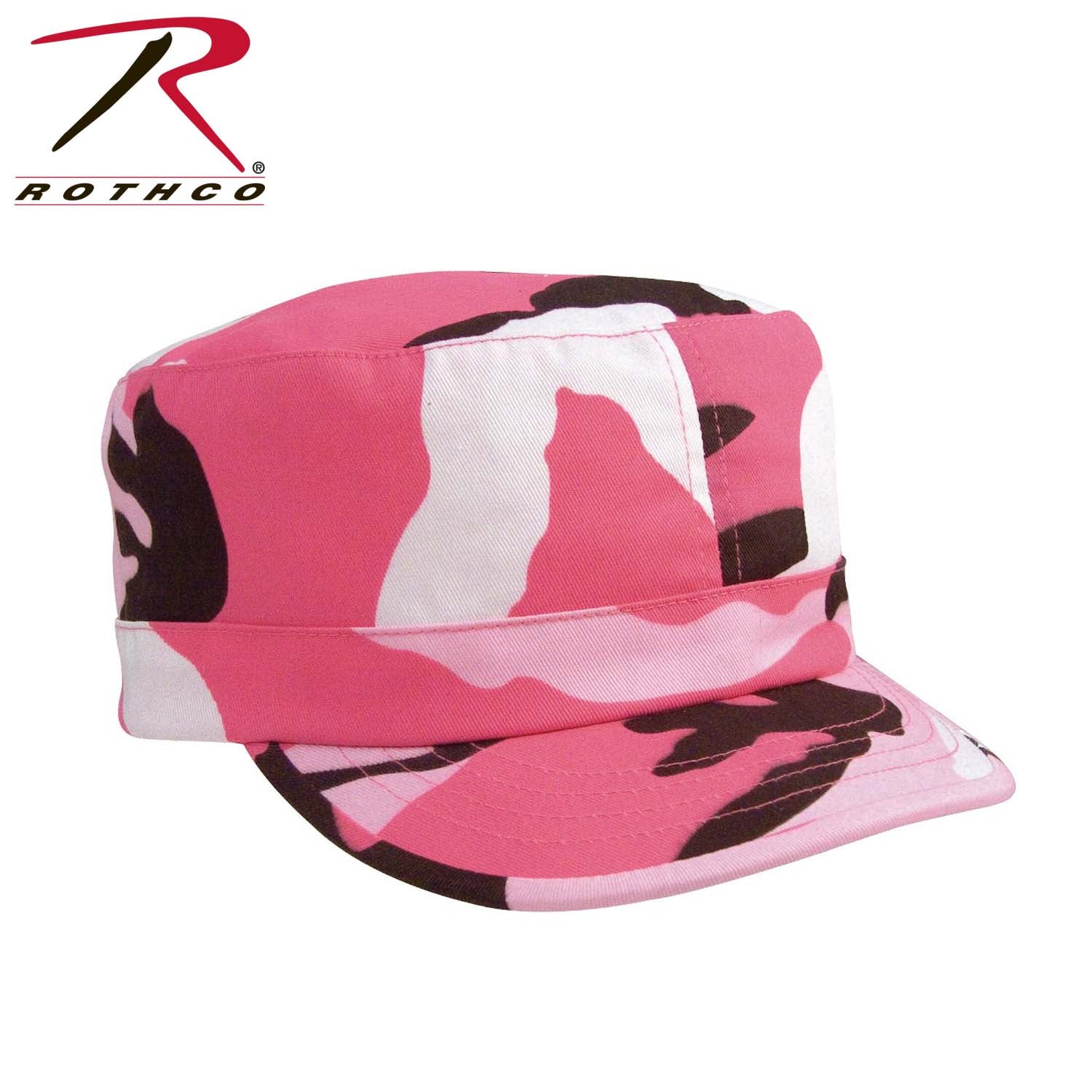 Rothco Women's Adjustable Fatigue Cap in Pink Camo – Classic Military Style, Poly/Cotton Twill