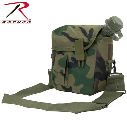 Rothco G.I. Type 2 Quart Bladder Canteen Cover in Woodland Camo