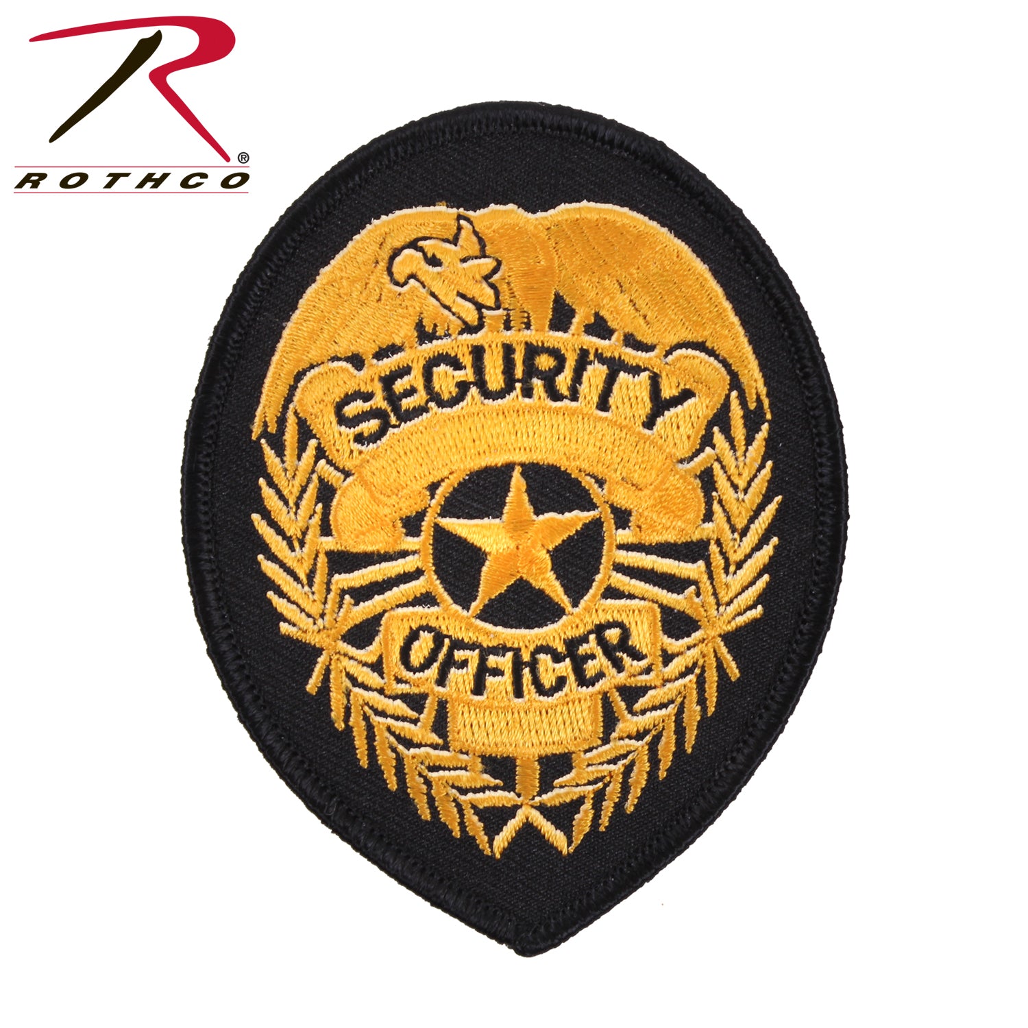 Rothco Security Patch Black / Gold - Part Number 1507