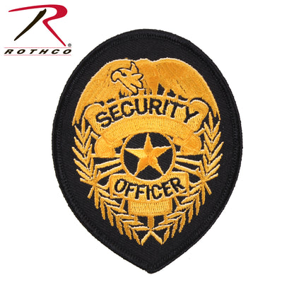 Rothco Security Patch Black / Gold - Part Number 1507