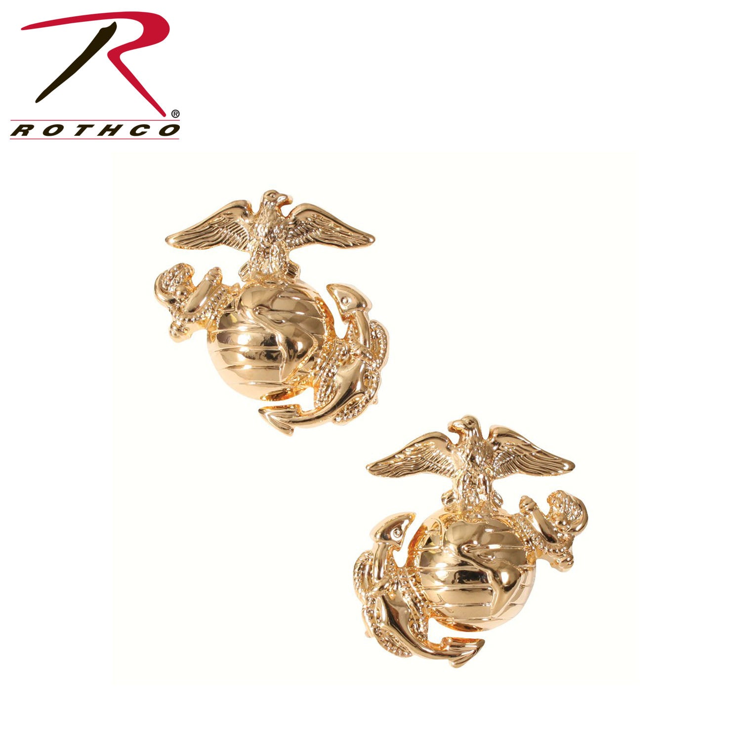 Rothco Marine Corps Globe & Anchor Insignia Gold - Authentic US Marine Corps Pin