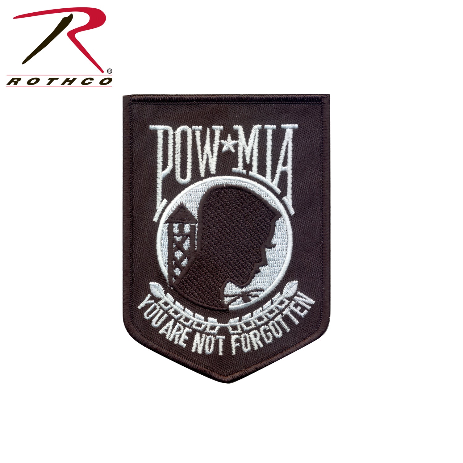 Rothco POW-MIA Patch - 4.75 x 3.25 inches Military Embroidered Patch