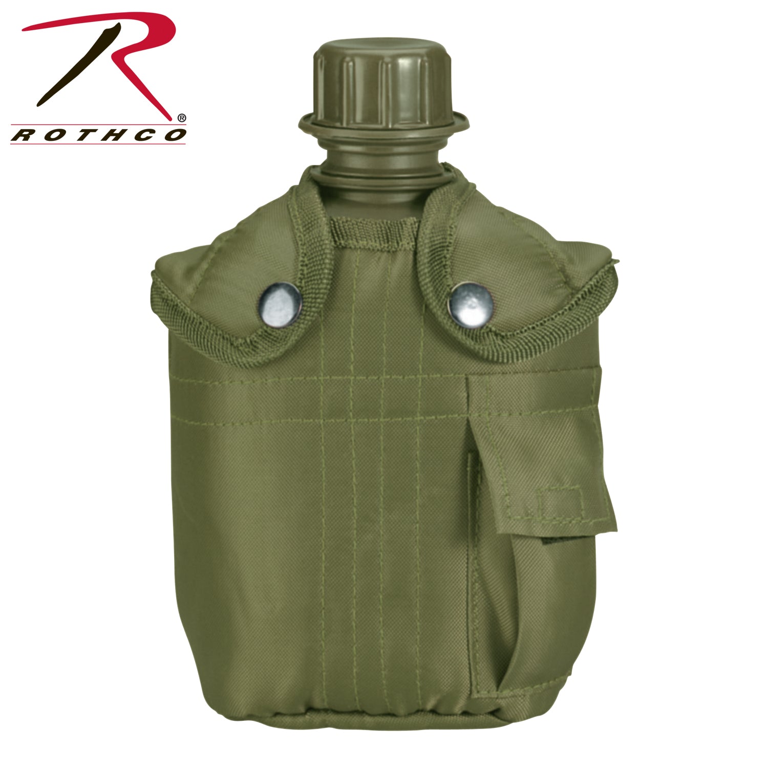 Rothco G.I. Type Canteen & Cover – 1 Quart BPA-Free Hydration Solution with Insulated Cover and Carrying Accessories