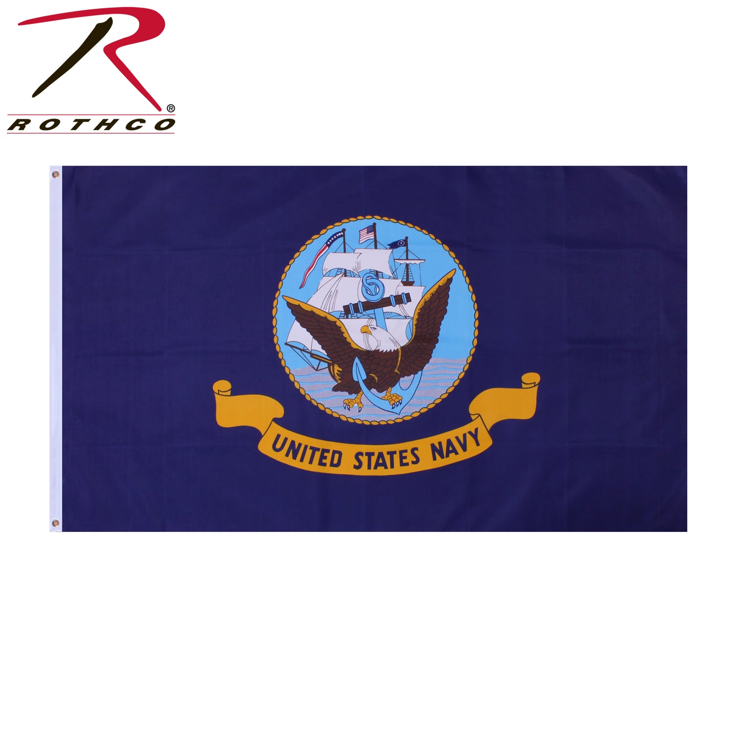 Rothco US Navy Flag 3' x 5' - Officially Licensed U.S. Navy Military Flag