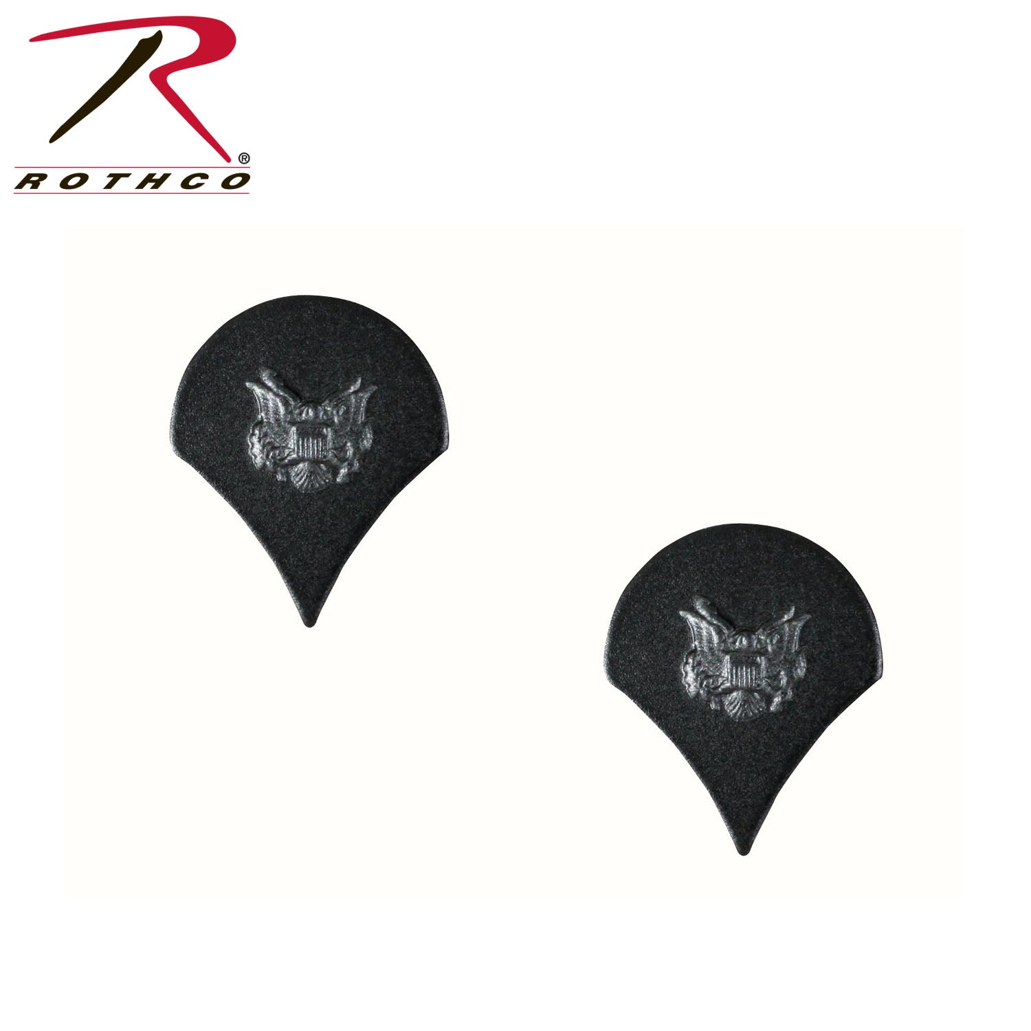 Rothco Spec-4 Polished Insignia Set with Brass Pins - Subdued Finish Part 1608