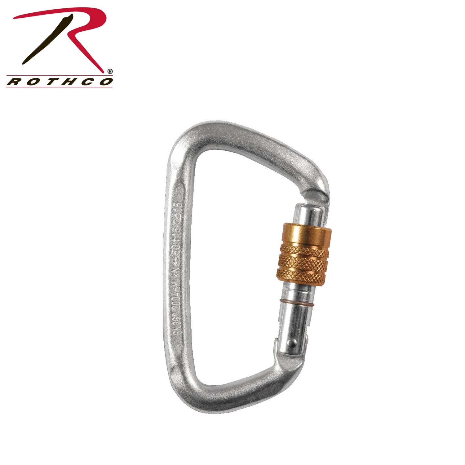 Hard Steel Modified D Key Screw Gate Carabiner - Model 163 by [Brand Name]