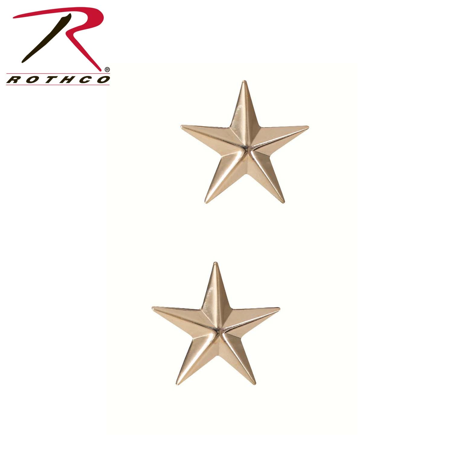 Rothco Brigadier General Insignia Stars Gold - Part Number 1716
