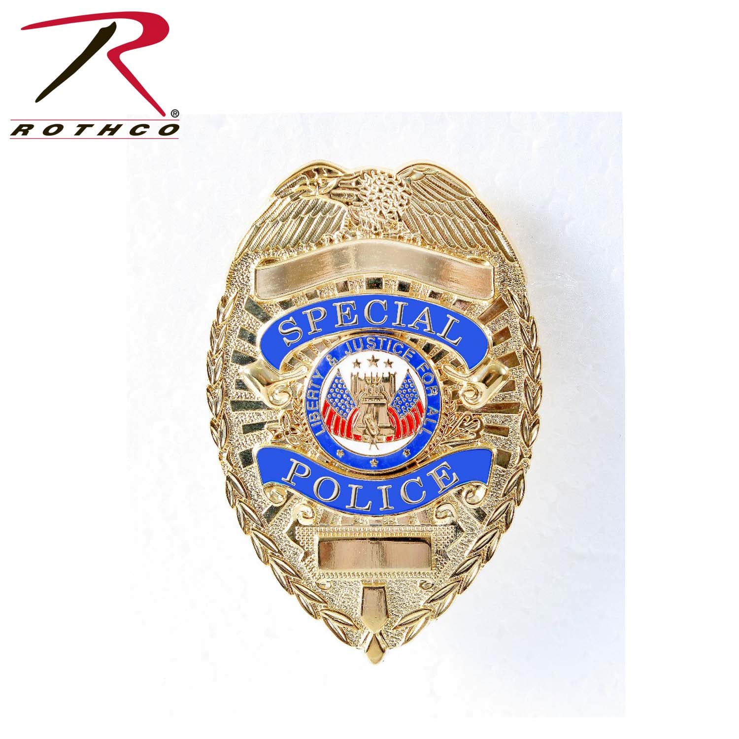 Rothco Deluxe Special Police Badge Gold - Authentic Law Enforcement Replica with Liberty Bell Design