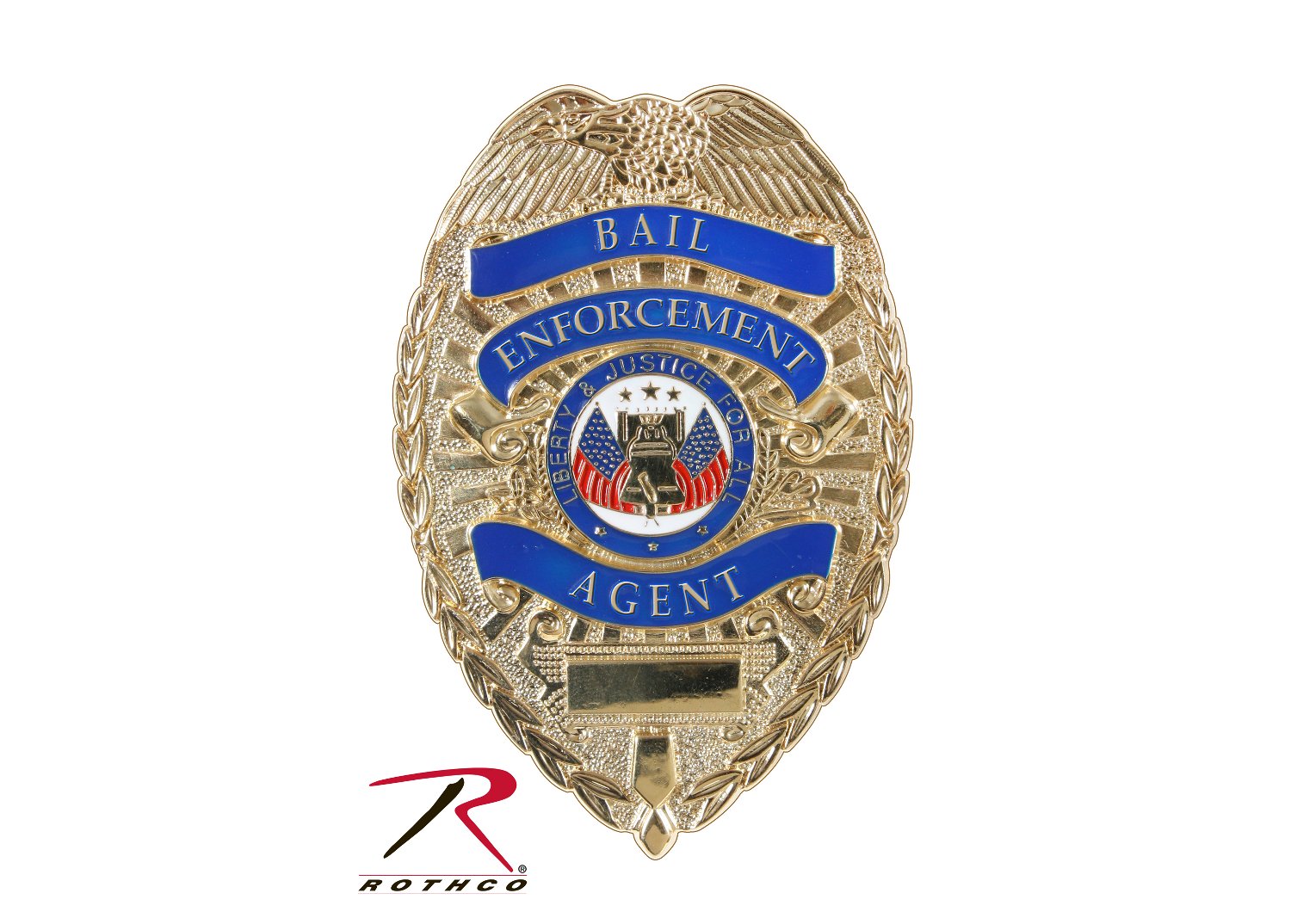 Rothco Deluxe Gold Bail Enforcement Agent Badge - Part Number 1947