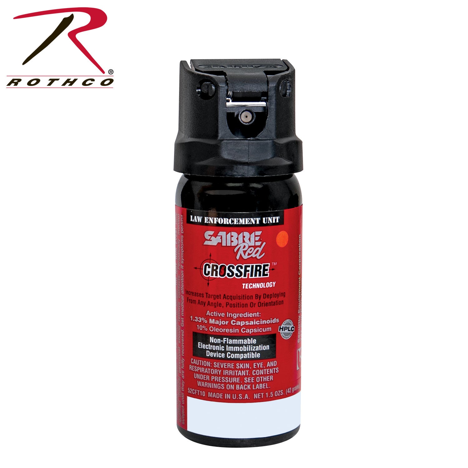 Sabre Red Crossfire Pepper Spray Size S - Law Enforcement Self-Defense with Crossfire Technology