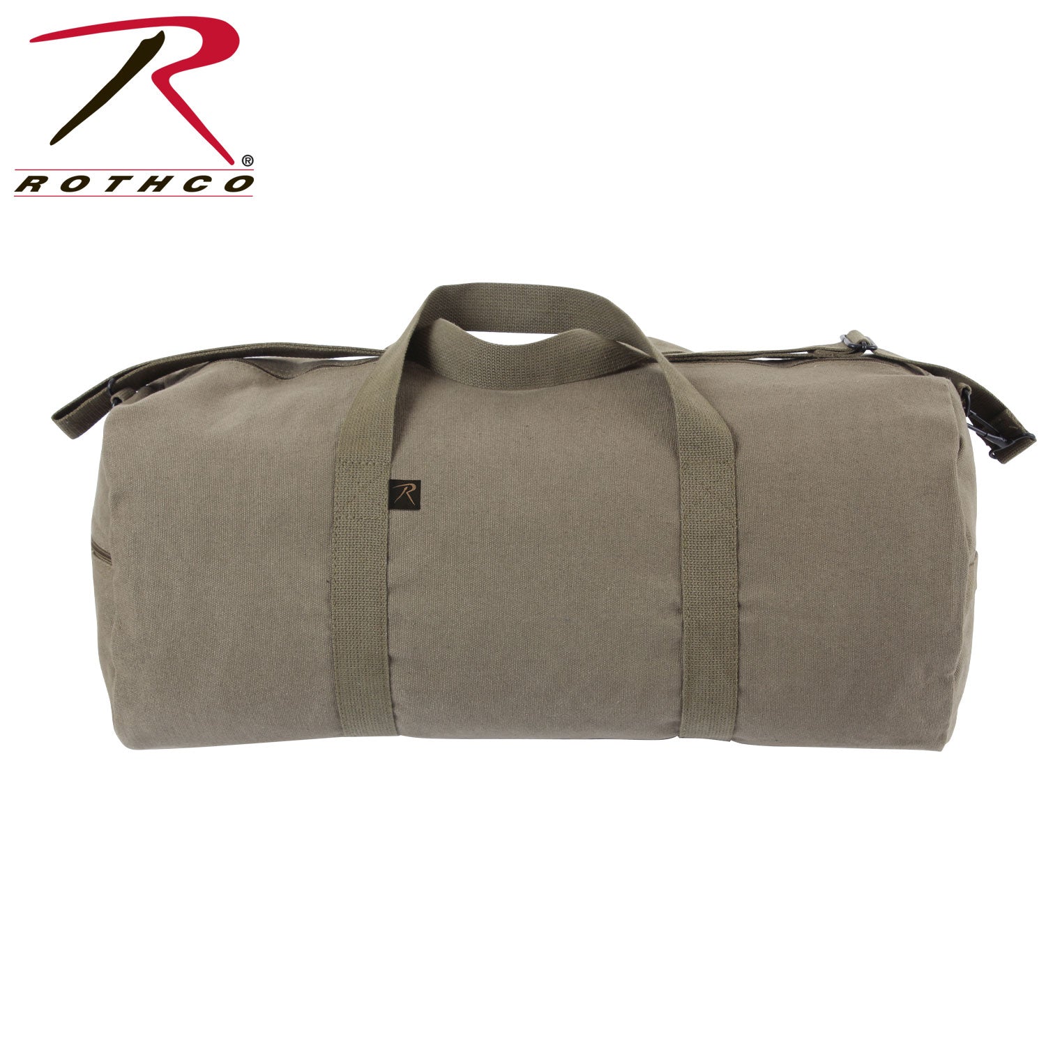 Rothco Canvas Shoulder Duffle Bag – 24 Inch Olive Drab Heavy-Duty Military-Style Travel Bag