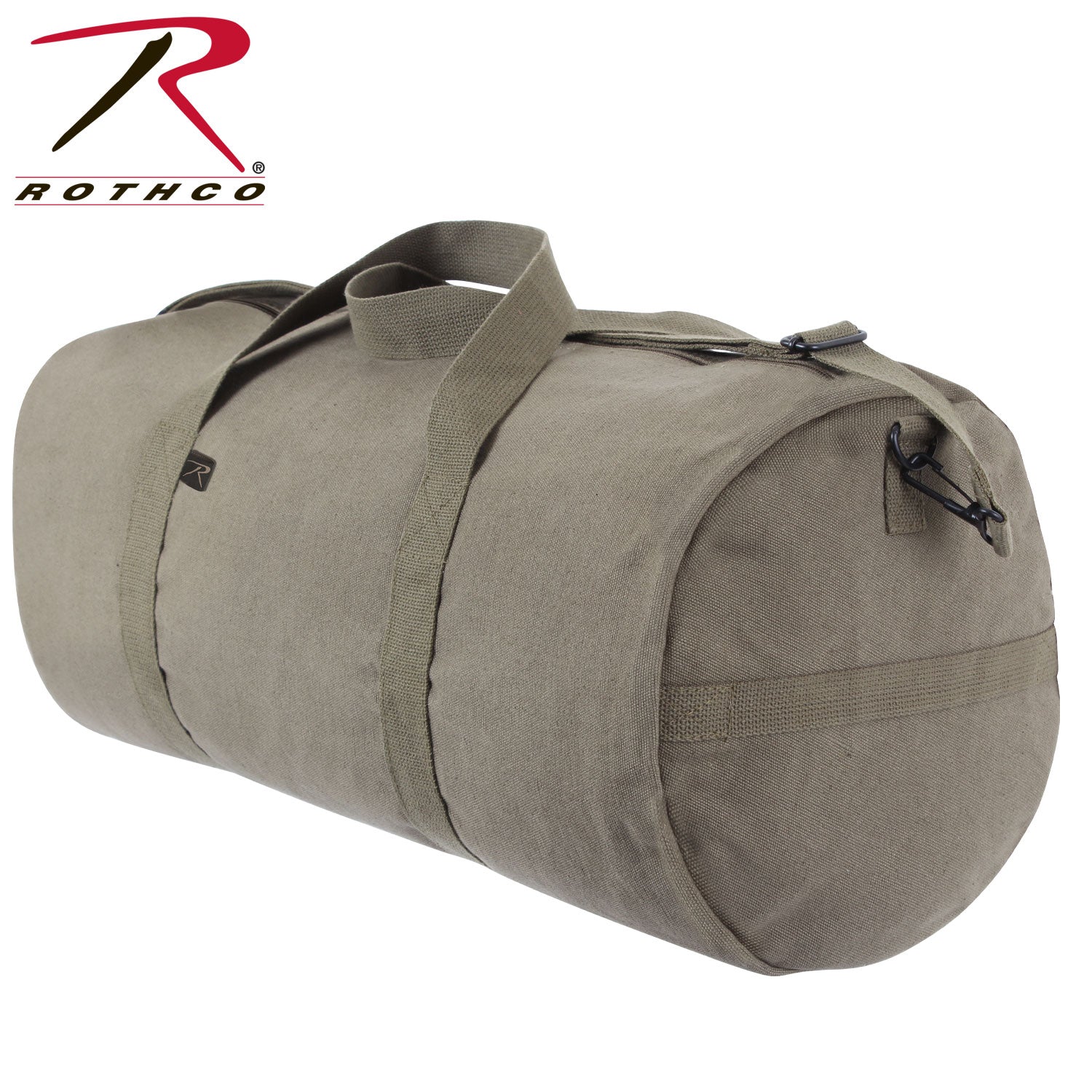 Rothco Canvas Shoulder Duffle Bag – 24 Inch Olive Drab Heavy-Duty Military-Style Travel Bag