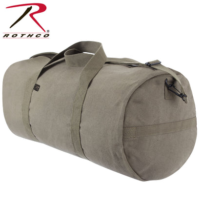Rothco Canvas Shoulder Duffle Bag – 24 Inch Olive Drab Heavy-Duty Military-Style Travel Bag