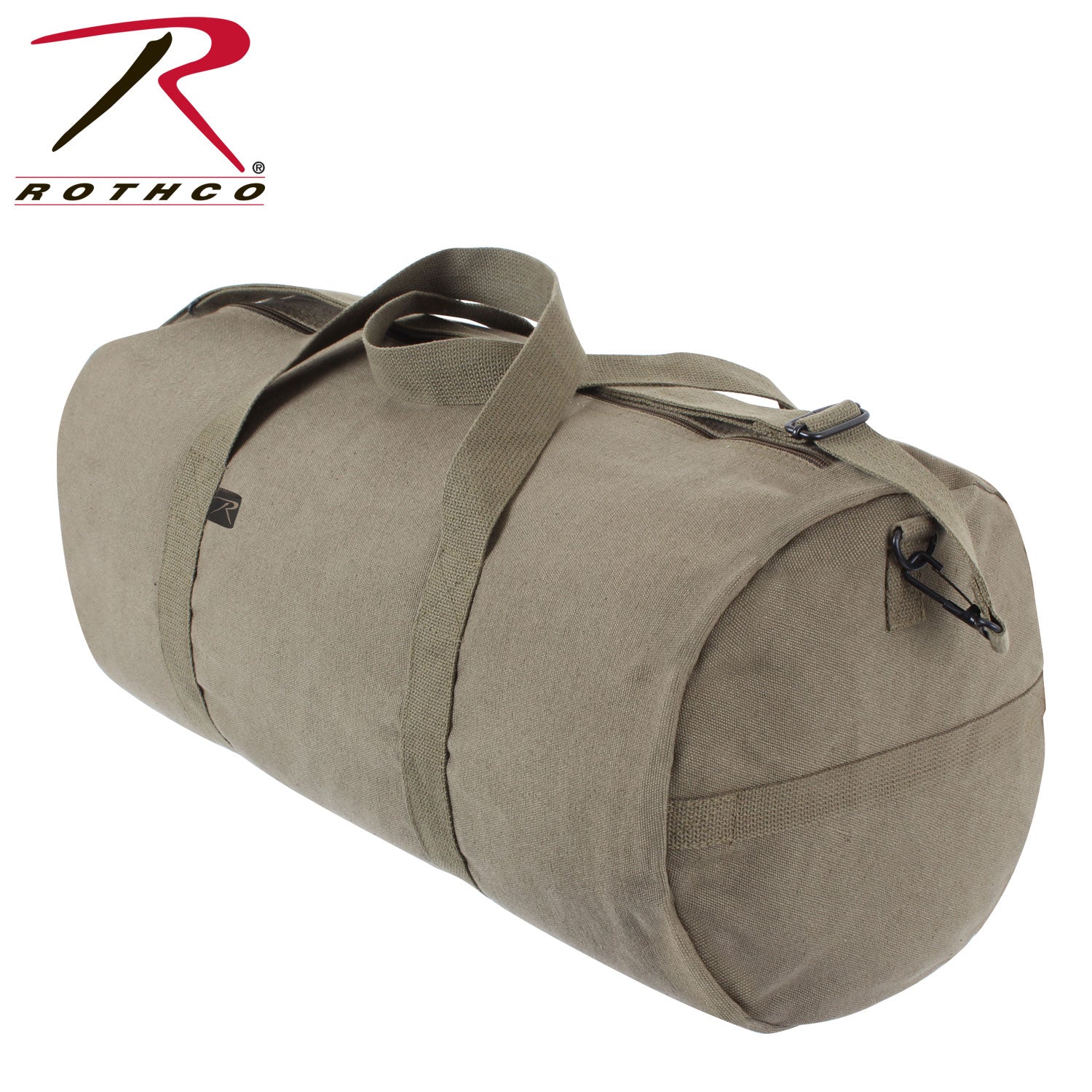 Rothco Canvas Shoulder Duffle Bag – 24 Inch Olive Drab Heavy-Duty Military-Style Travel Bag