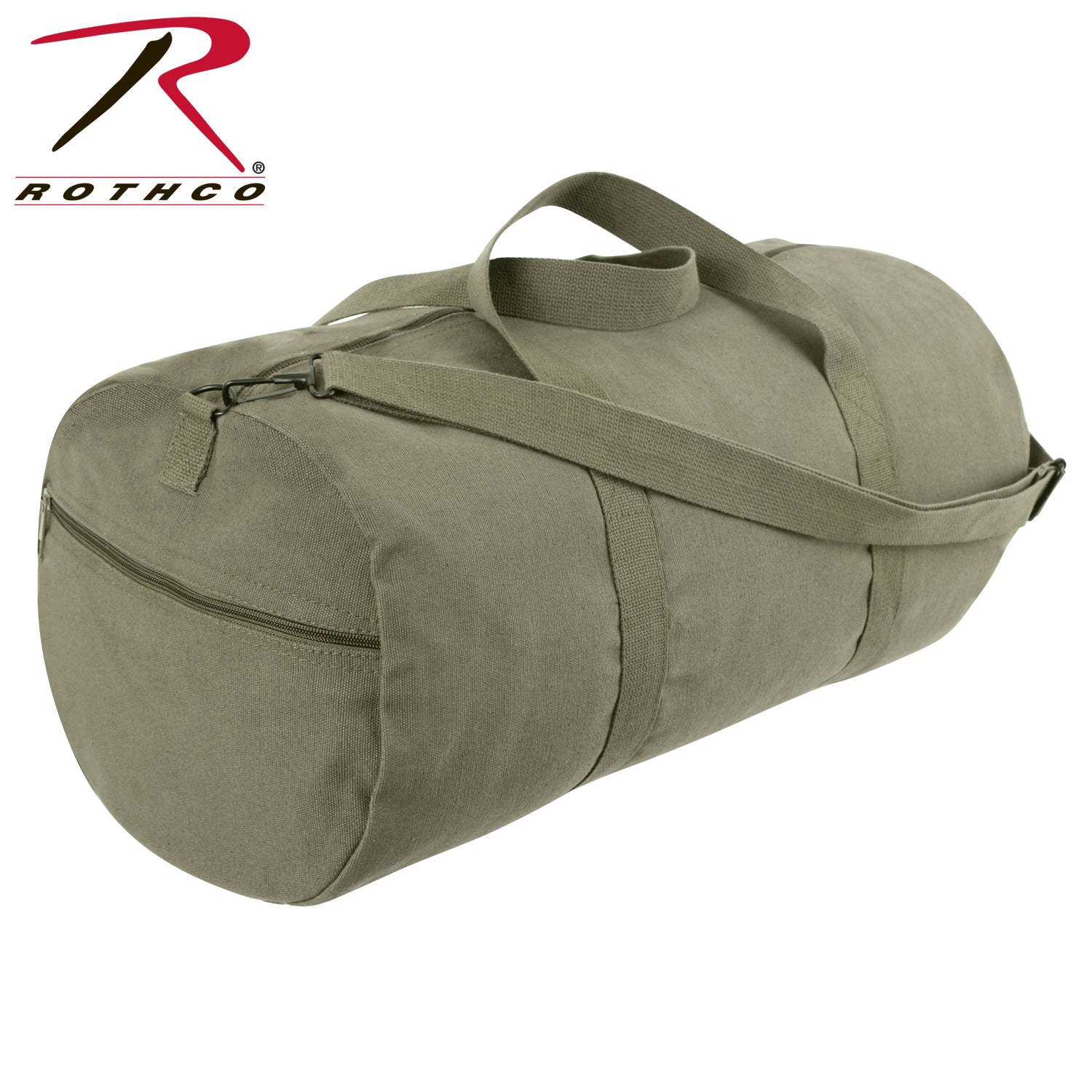 Rothco Canvas Shoulder Duffle Bag – 24 Inch Olive Drab Heavy-Duty Military-Style Travel Bag