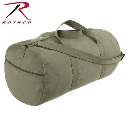 Rothco Canvas Shoulder Duffle Bag – 24 Inch Olive Drab Heavy-Duty Military-Style Travel Bag
