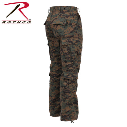 Rothco Vintage Paratrooper Cargo Fatigue Pants in Woodland Digital Camo, Size 2XL