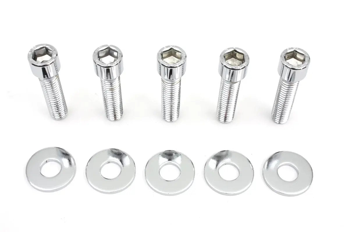 V-Twin Rear Pulley Bolt and Washer Kit Allen Style for Harley Davidson FX and FLST Models by V-Twin