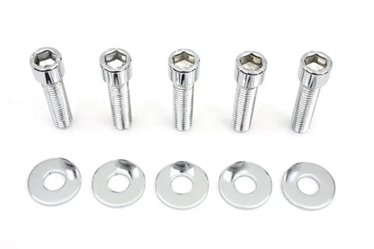 V-Twin Rear Pulley Bolt and Washer Kit Allen Style for Harley Davidson FX and FLST Models by V-Twin