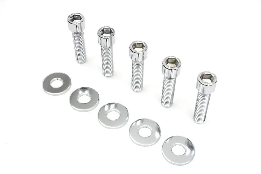 V-Twin Rear Pulley Bolt and Washer Kit Allen Style for Harley Davidson FX and FLST Models by V-Twin