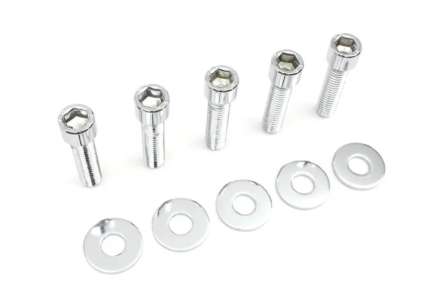 V-Twin Rear Pulley Bolt and Washer Kit Allen Style for Harley Davidson FX and FLST Models by V-Twin