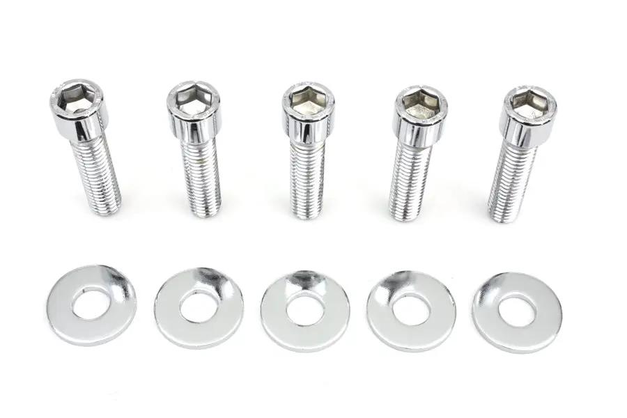 V-Twin Rear Pulley Bolt and Washer Kit Allen Style for Harley Davidson FX and FLST Models by V-Twin