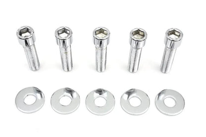 V-Twin Rear Pulley Bolt and Washer Kit Allen Style for Harley Davidson FX and FLST Models by V-Twin