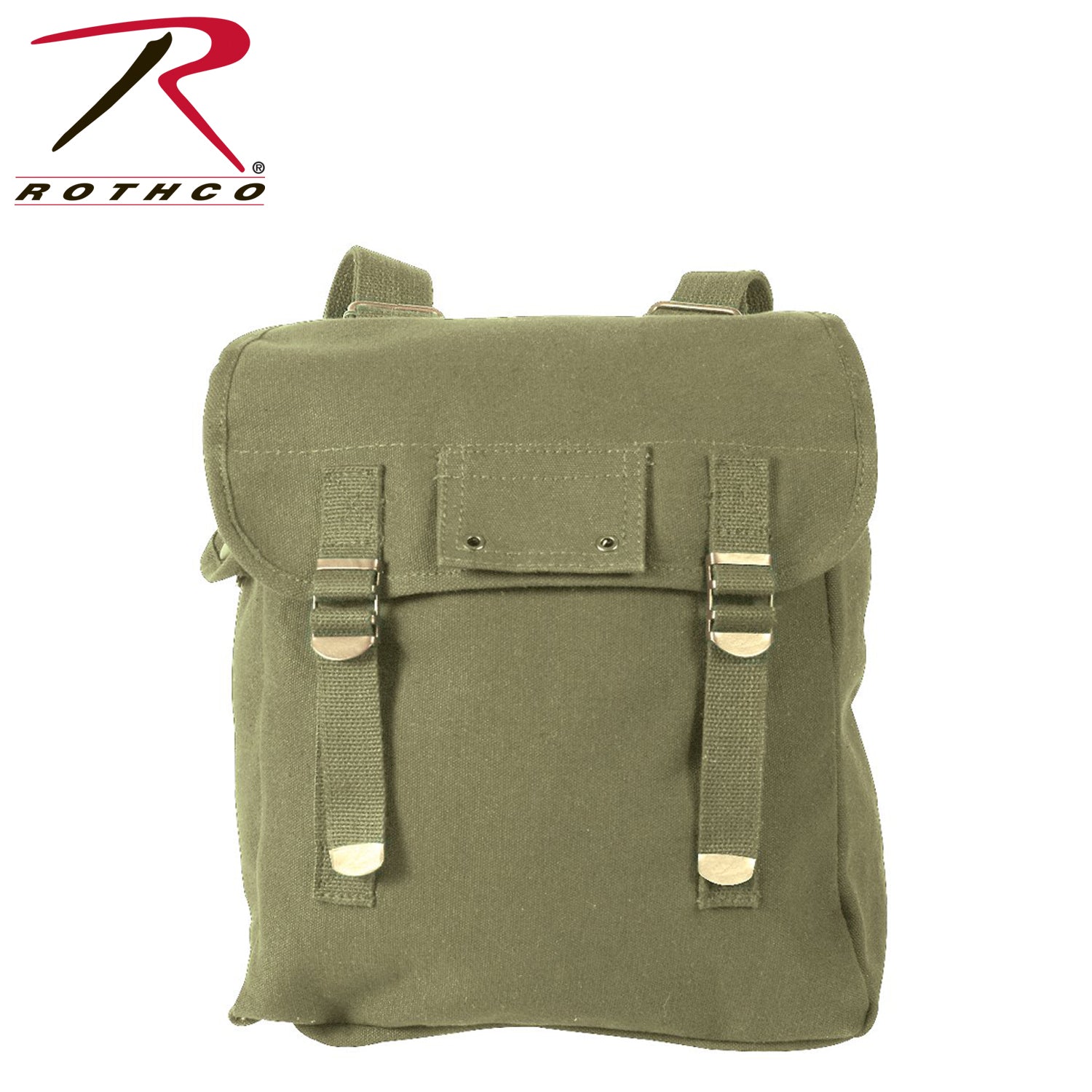 Rothco Heavyweight Canvas Musette Bag Olive Drab - Versatile 15L Carryall