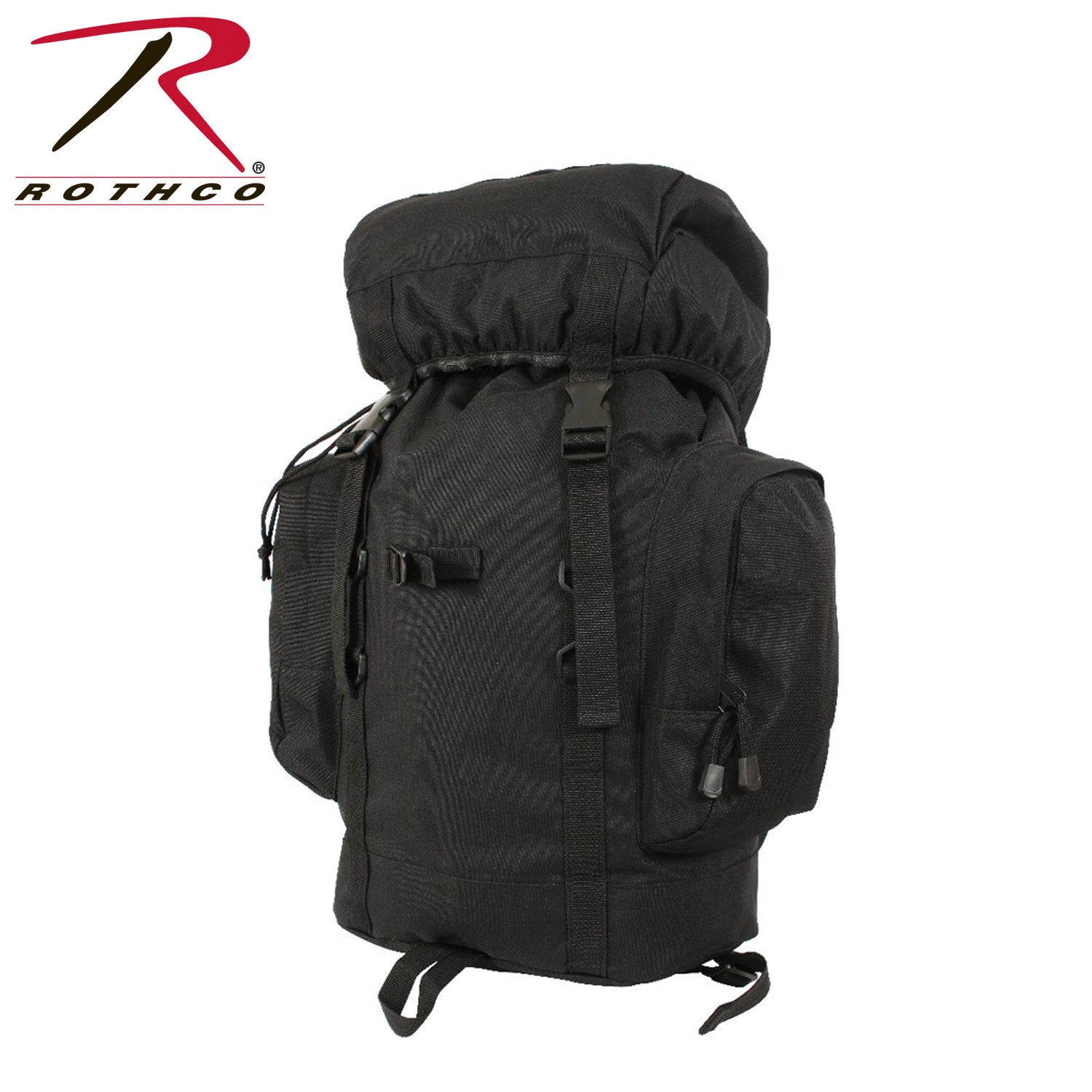 Rothco 25L Tactical Backpack Black - Versatile 25 Liter Hiking and Travel Pack