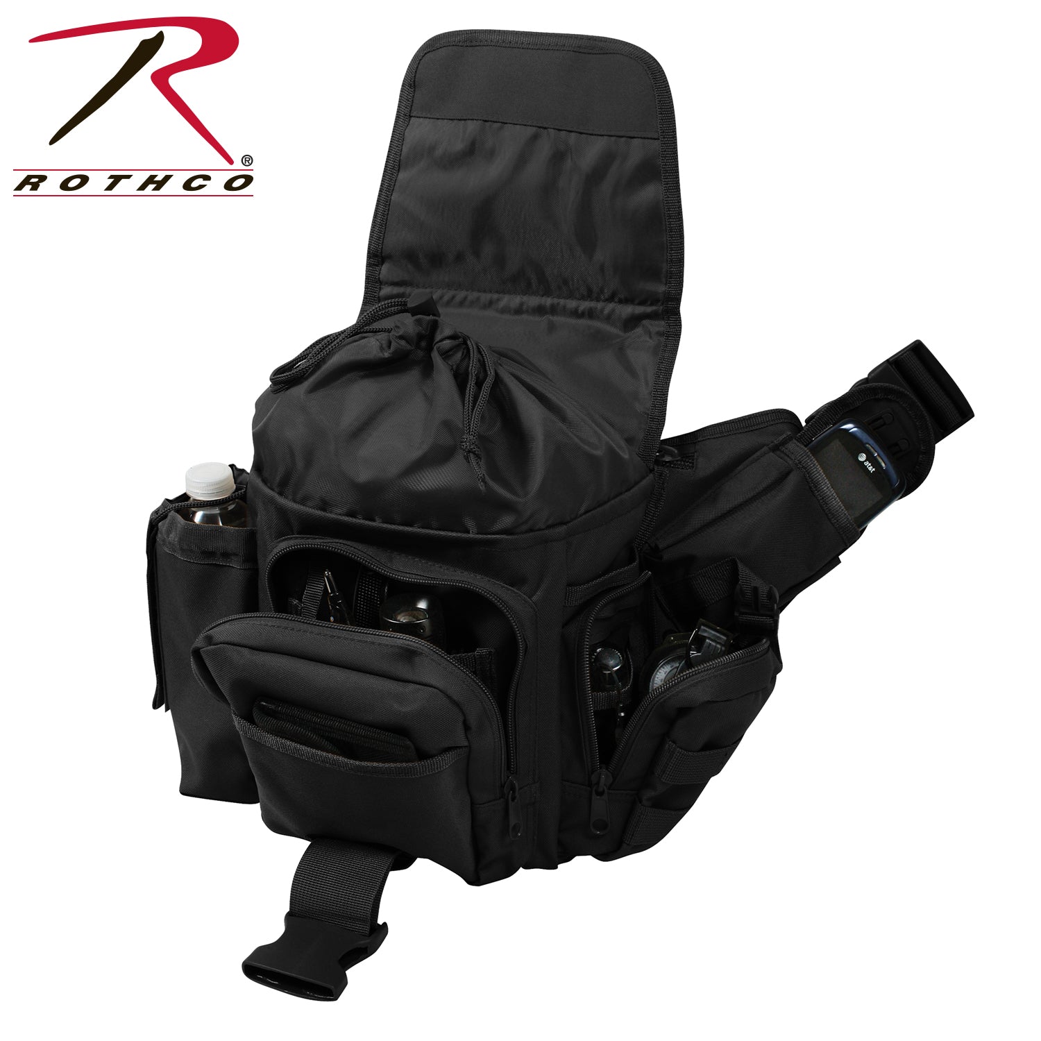 Rothco Advanced Tactical Crossbody Bag Black - Part Number 2438