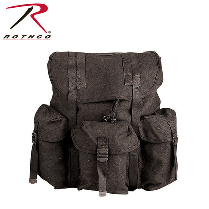 Rothco Heavyweight Mini Alice Pack Black - 20L Tactical Canvas Backpack
