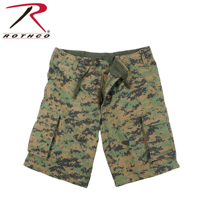 Rothco Vintage Paratrooper Cargo Shorts 2XL Woodland Digital Camo