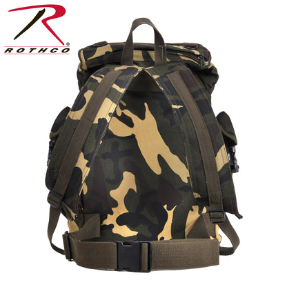 Rothco Canvas Outdoorsman Rucksack - Heavy-Duty Outdoor Backpack with Multiple Storage Options