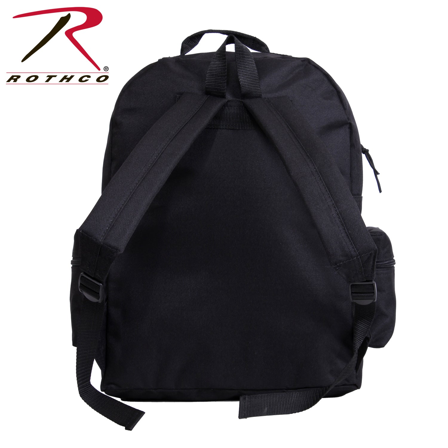 Rothco Deluxe Day Pack Black - Rugged 16-inch Backpack with Multiple Storage Compartments