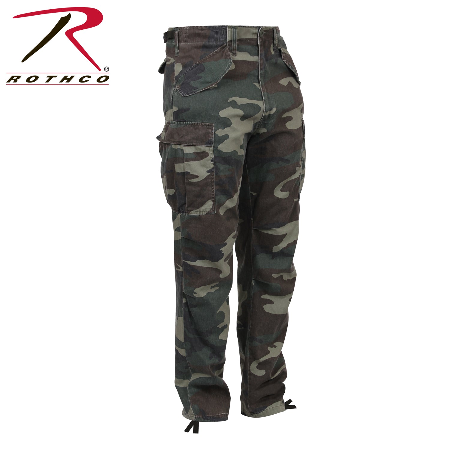 Rothco Vintage M-65 Field Pants in Woodland Camo Size M – Durable Military-Style Trousers