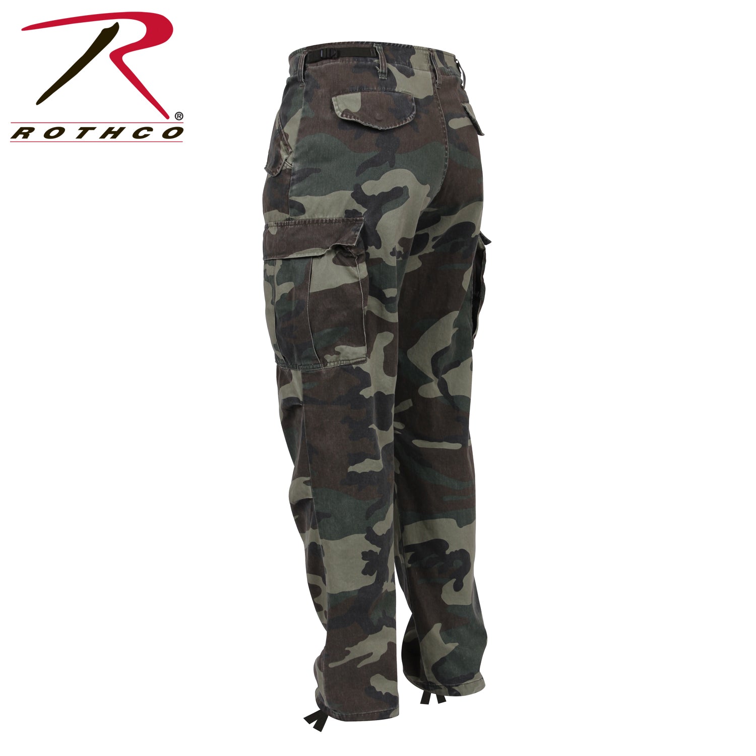 Rothco Vintage M-65 Field Pants in Woodland Camo Size M – Durable Military-Style Trousers