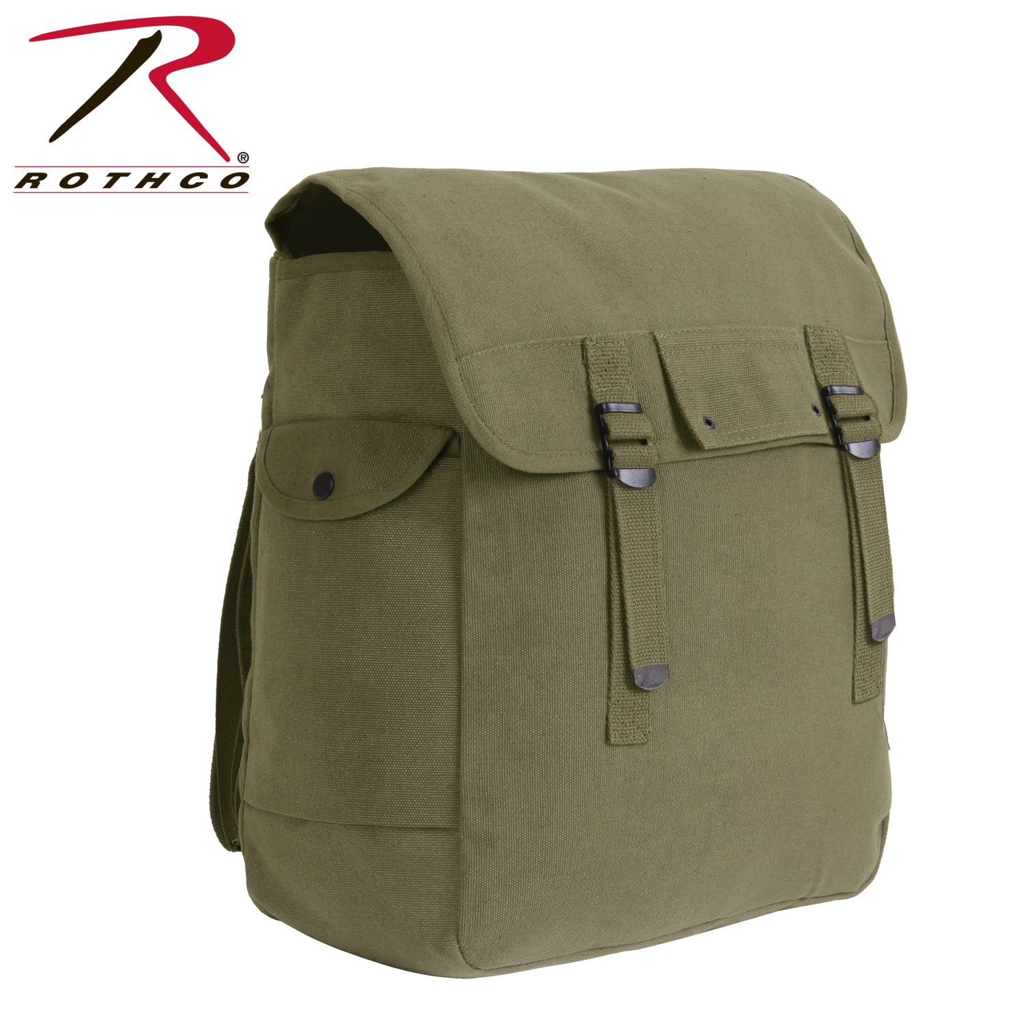 Rothco Canvas Jumbo Musette Bag Olive Drab – Vintage-Style 18L Travel and Daily Use Bag
