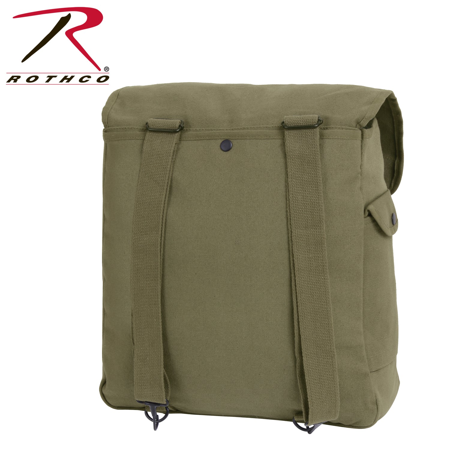 Rothco Canvas Jumbo Musette Bag Olive Drab – Vintage-Style 18L Travel and Daily Use Bag