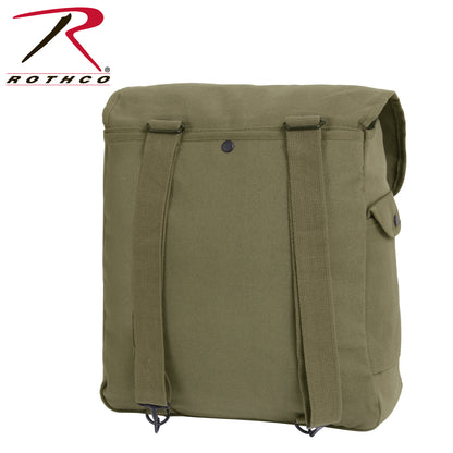 Rothco Canvas Jumbo Musette Bag Olive Drab – Vintage-Style 18L Travel and Daily Use Bag