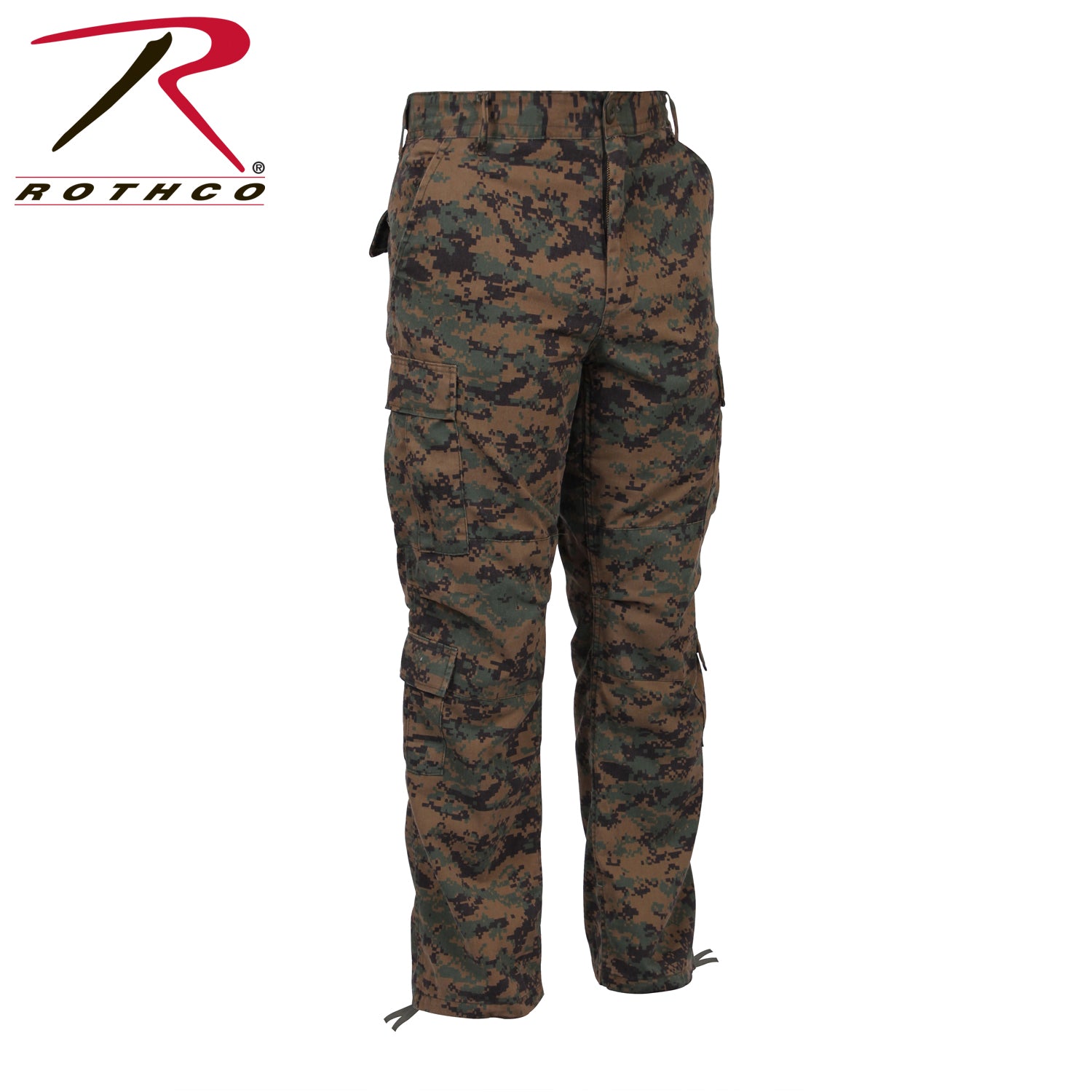 Rothco Vintage Paratrooper Cargo Fatigue Pants in Woodland Digital Camo Size M