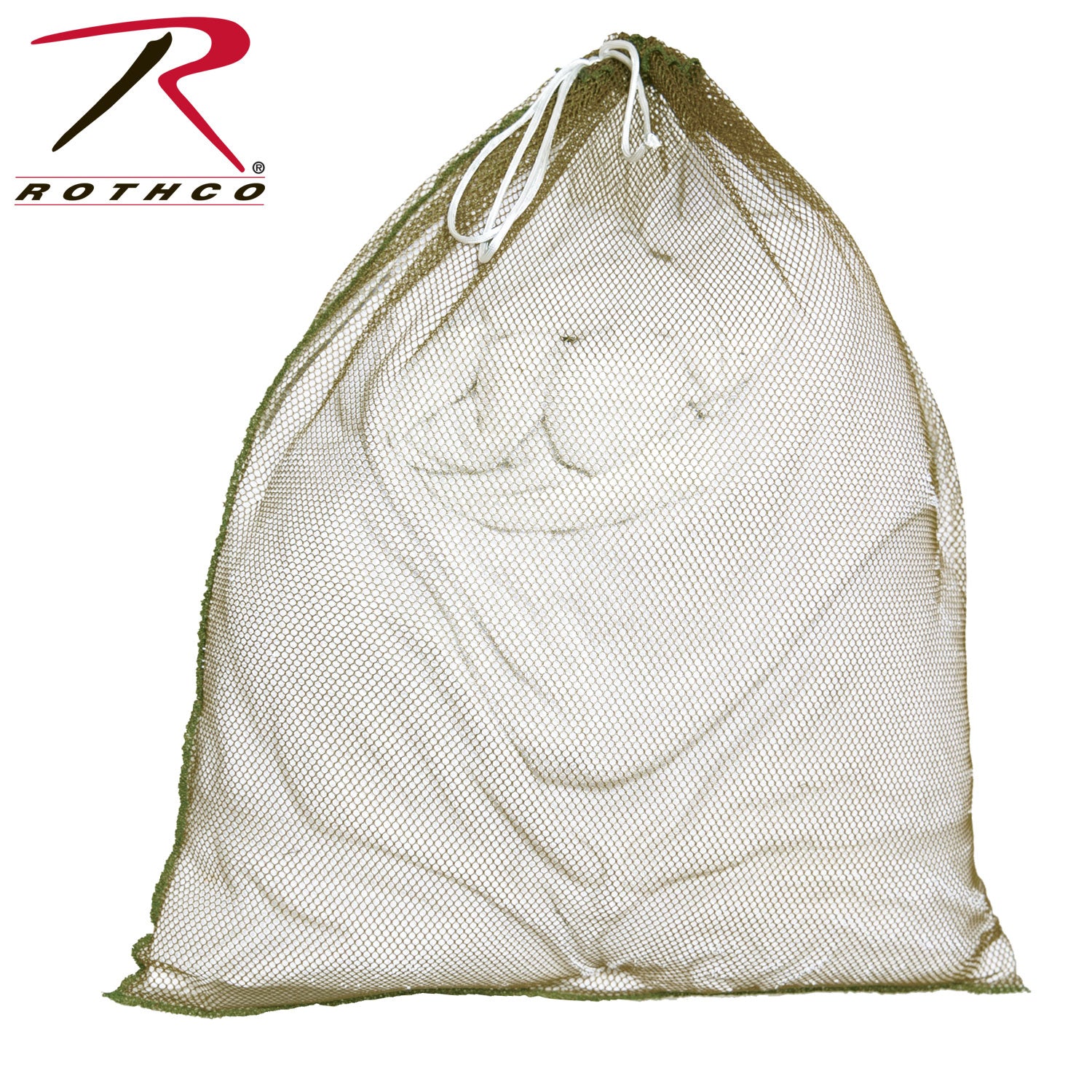 Rothco Large Mesh Bag Olive Drab – 24x30 Inch Durable Nylon Laundry and Travel Bag