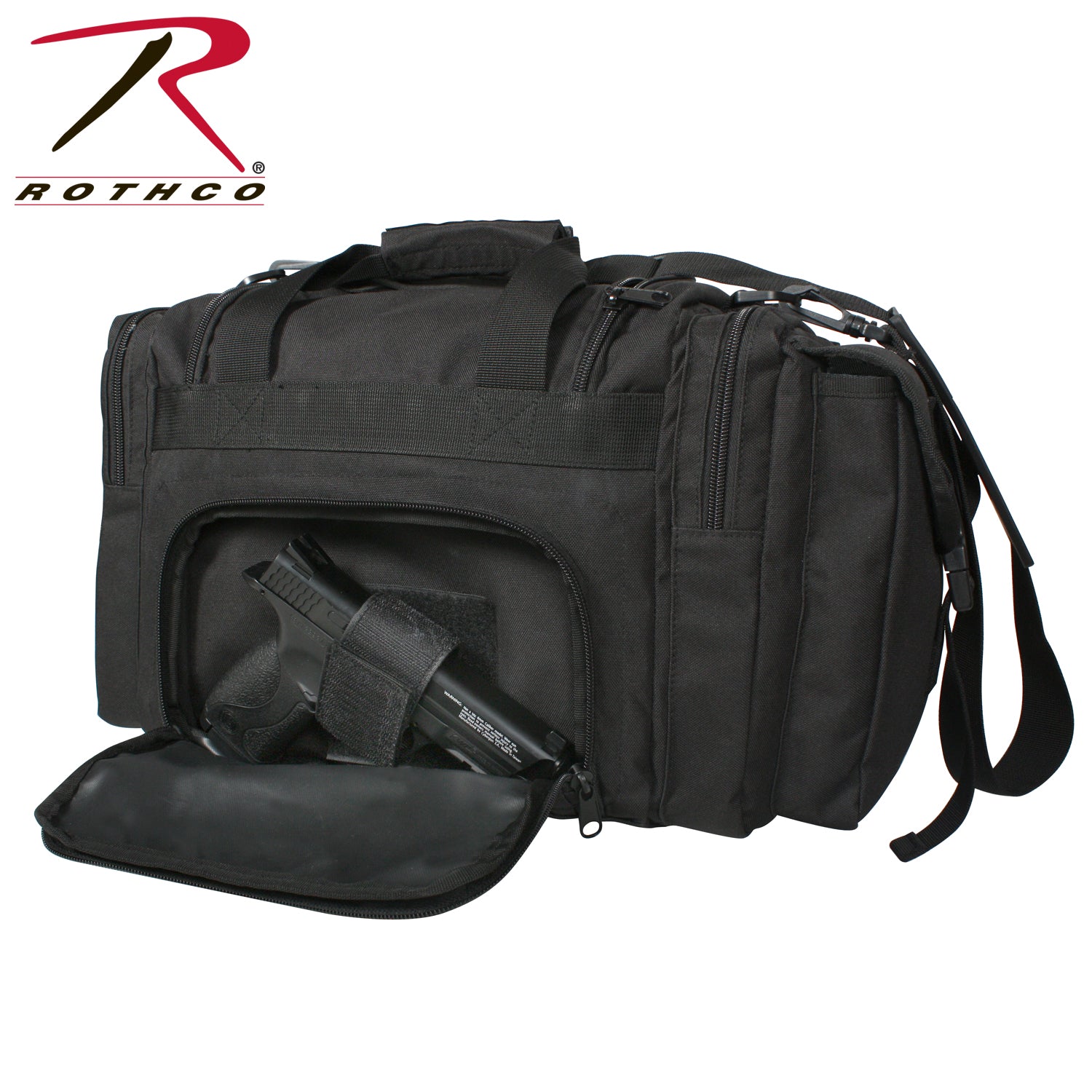 Rothco Concealed Carry Bag Black - Tactical Range Bag with MOLLE Attachments and Secure Storage