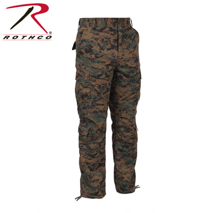 Rothco Vintage Paratrooper Cargo Fatigue Pants Woodland Digital Camo Size Large
