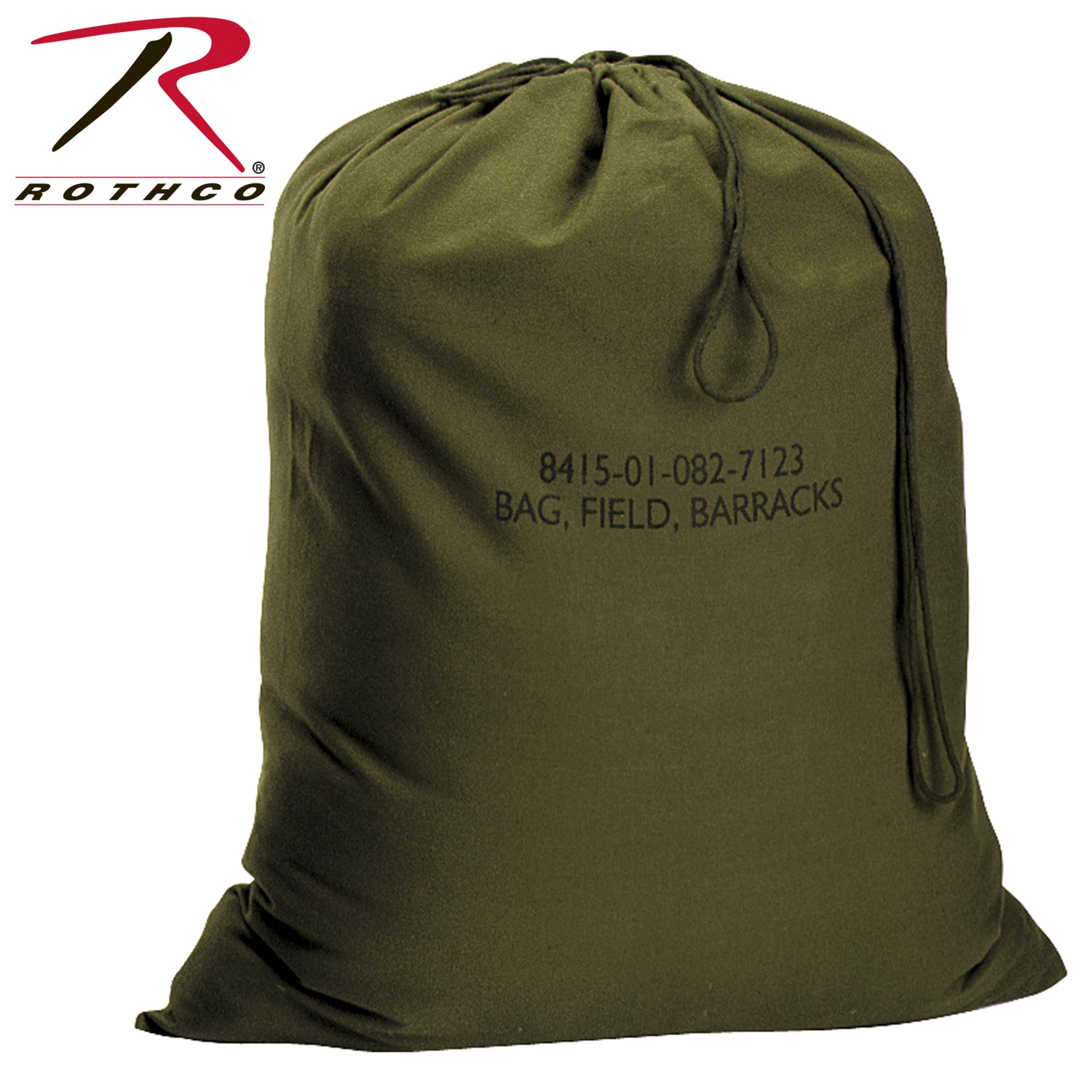 Rothco Canvas Barracks Bag Olive Drab – 24 x 32 inches Heavy-Duty Military-Style Storage and Travel Bag