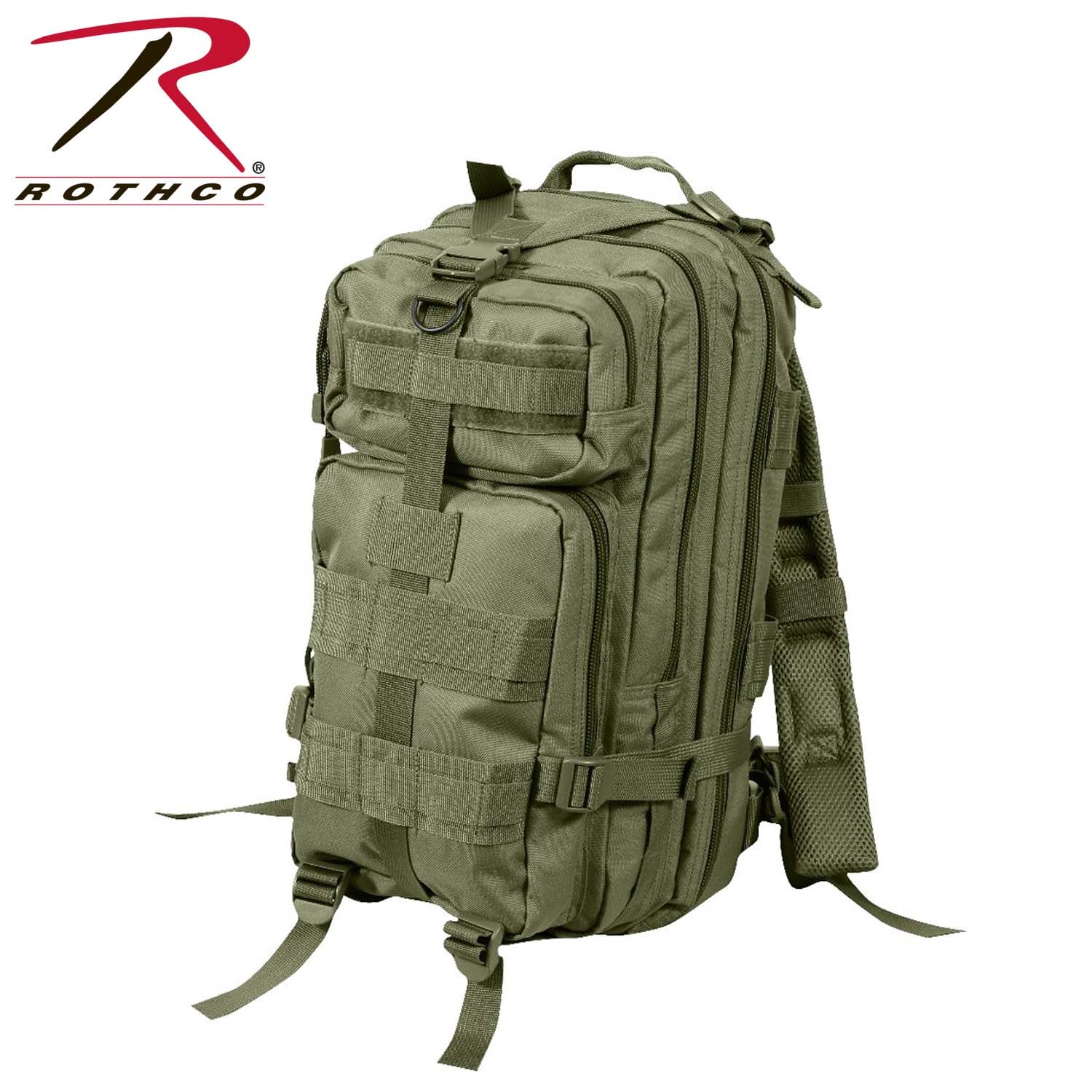 Rothco Medium Transport Pack Olive Drab - 25L Tactical Backpack with MOLLE Webbing and Heavy-Duty Construction
