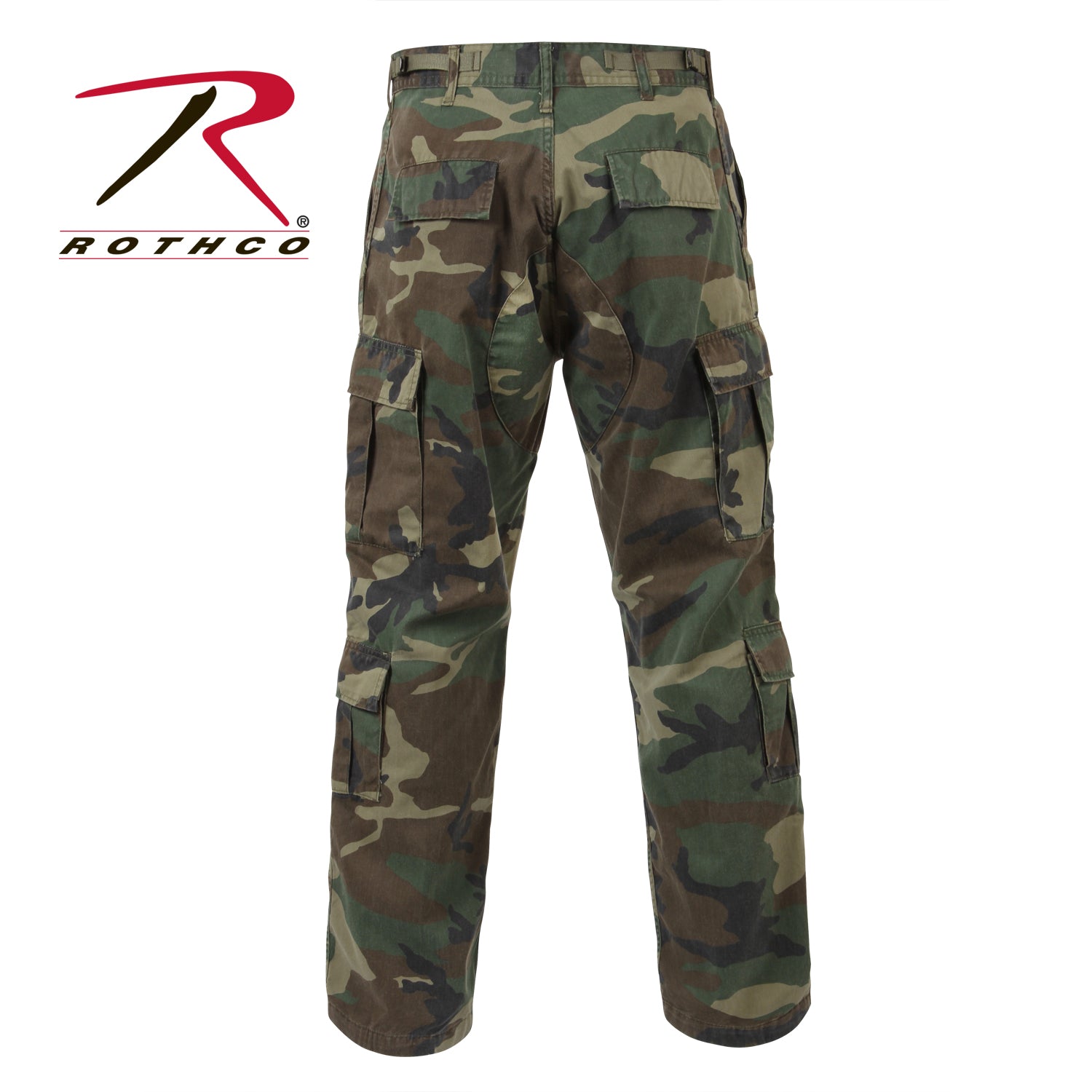 Rothco Vintage Paratrooper Cargo Fatigue Pants in Woodland Camo, Size M