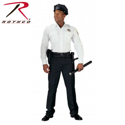 Rothco Long Sleeve Uniform Shirt White, Size XL - Durable and Professional Military-Style Shirt