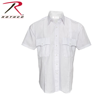 Rothco Short Sleeve Uniform Shirt White Size S – Tactical Duty Shirt for Police, EMT, Security, and First Responders