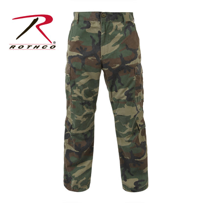Rothco Vintage Paratrooper Cargo Fatigue Pants in Woodland Camo – Size XL